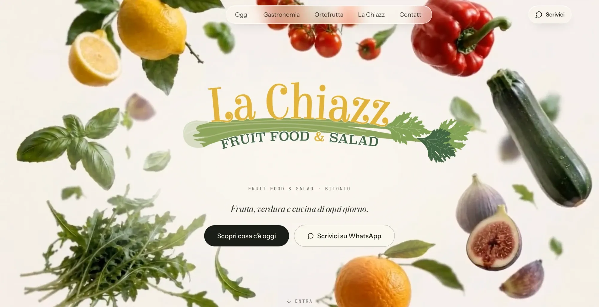 Il sito di La Chiazz, ortofrutta e gastronomia a Bitonto.